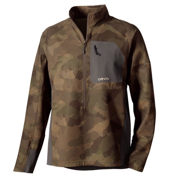 Orvis Other - Orvis NWT Men’s size Large PRO LT Softshell Pullover in Camouflage camo outdoor